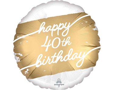 18in GOLDEN AGE 40 FOIL BALLOON