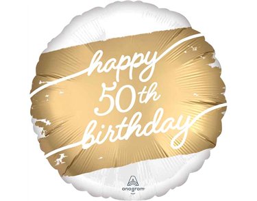 18in GOLDEN AGE 50 FOIL BALLOON