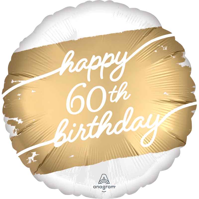 18in GOLDEN AGE 60  FOIL BALLOON