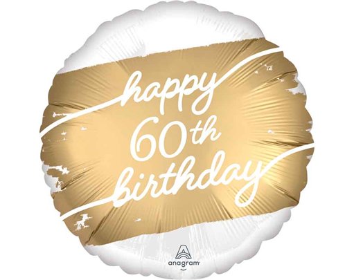 18in GOLDEN AGE 60  FOIL BALLOON