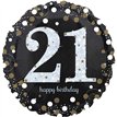 18in SPARKLING BIRTHDAY 21 FOIL BALLOON