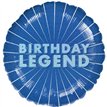 18in BIRTHDAY LEGEND HOLOGRAPHIC FOIL BALLOON