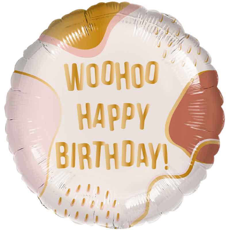 18in WOO HOO BIRTHDAY FOIL BALLOON