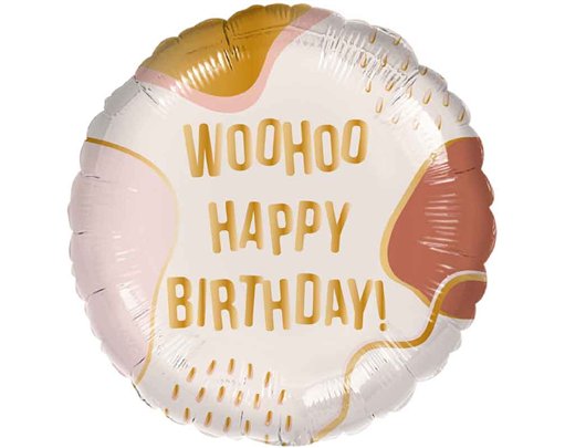 18in WOO HOO BIRTHDAY FOIL BALLOON