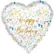 18in BIRTHDAY DITSY FLORAL FOIL BALLOON