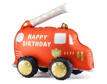 FIRE TRUCK SHAPED FOIL BALLOON