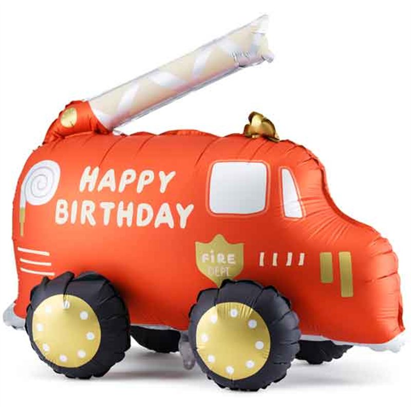 FIRE TRUCK SHAPED FOIL BALLOON