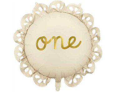 LOZENGE WITH RUFFLE ONE FOIL BALLOON