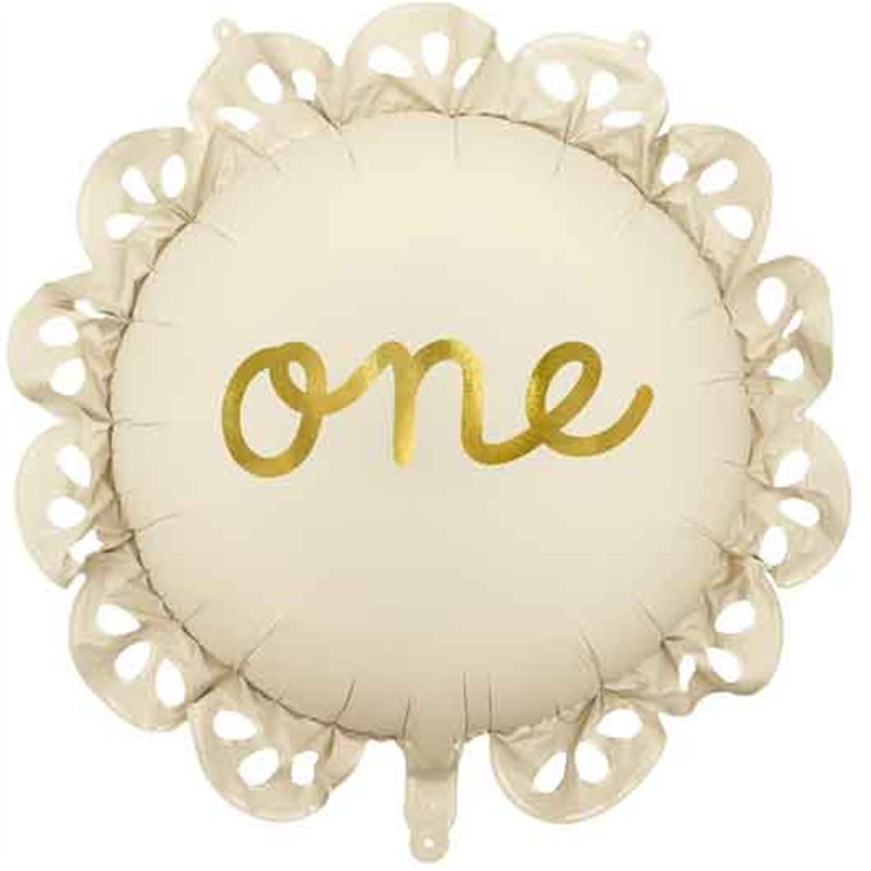 LOZENGE WITH RUFFLE ONE FOIL BALLOON