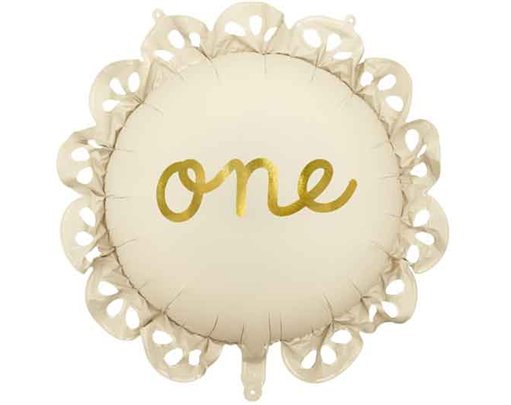 LOZENGE WITH RUFFLE ONE FOIL BALLOON