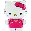 32in FUCHSIA HELLO KITTY SHAPED FOIL BALLOON