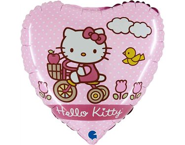 18in HELLO KITTY BIKING FOIL BALLOON