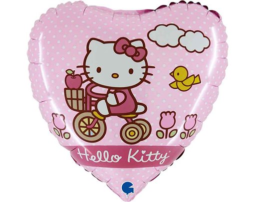 18in HELLO KITTY BIKING FOIL BALLOON