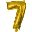 85cm NUMERAL 7 GOLD FOIL BALLOON