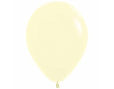 50PK 5in PASTEL MATTE YELLOW SEMPERTEX (20012389)