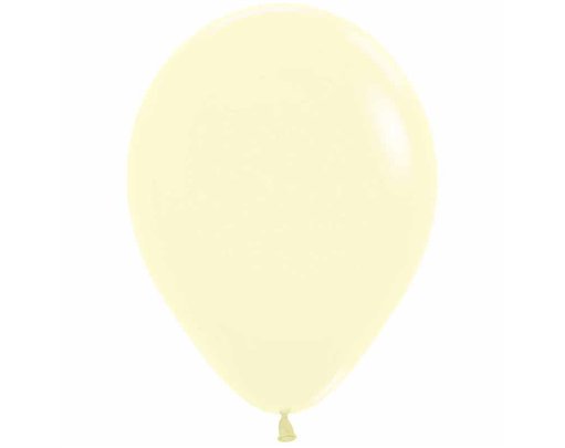 50PK 5in PASTEL MATTE YELLOW SEMPERTEX (20012389)