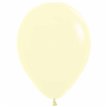 50PK 5in PASTEL MATTE YELLOW SEMPERTEX (20012389)