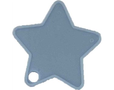PALE BLUE STAR SHAPED WEIGHT 25S