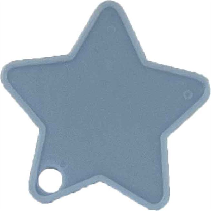 PALE BLUE STAR SHAPED WEIGHT 25S
