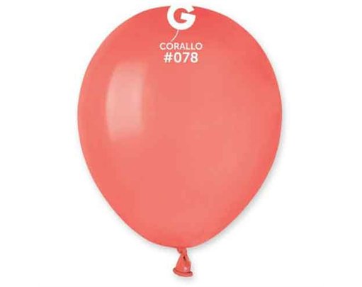 50PK 5in CORALLO GEMAR LATEX
