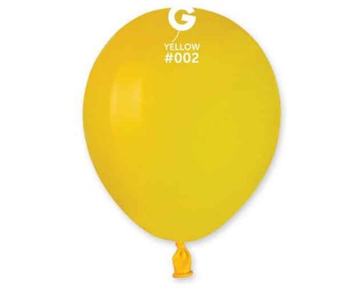 50PK 5in YELLOW GEMAR LATEX