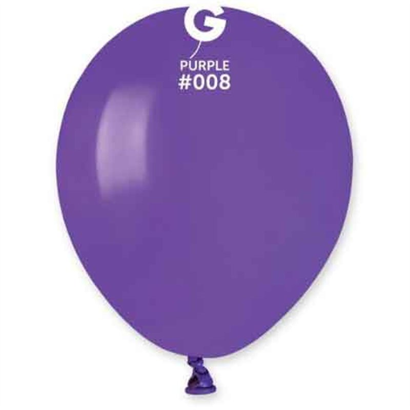 50PK 5in PURPLE GEMAR LATEX