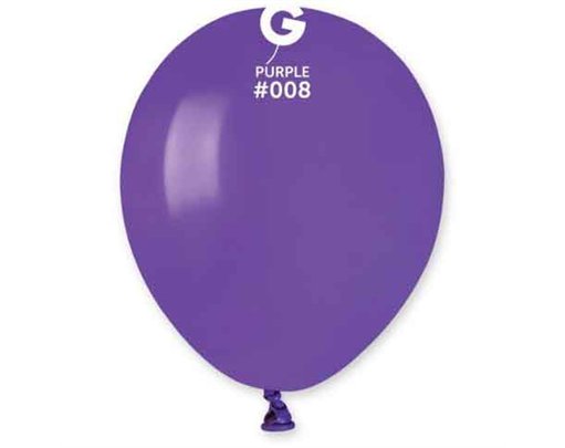 50PK 5in PURPLE GEMAR LATEX
