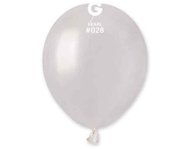 50PK 5in METALLIC PEARL GEMAR LATEX