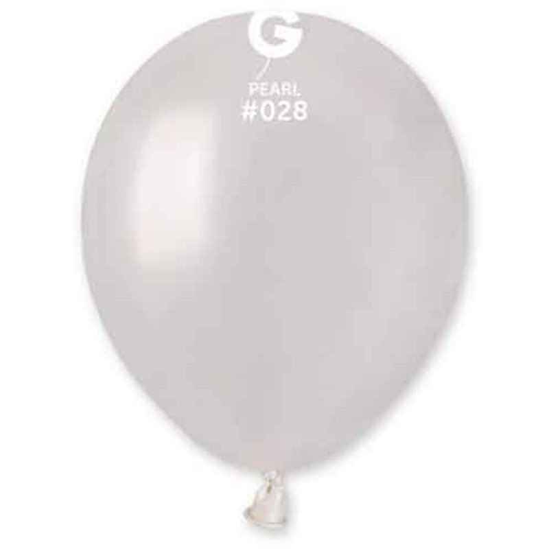 50PK 5in METALLIC PEARL GEMAR LATEX