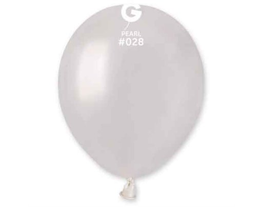 50PK 5in METALLIC PEARL GEMAR LATEX