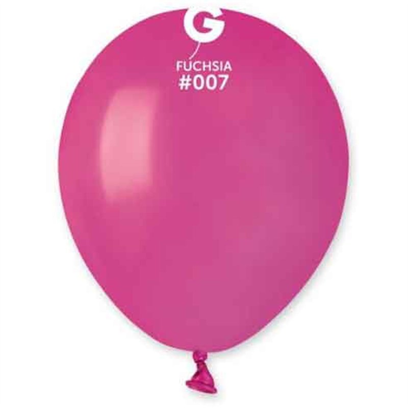 50PK 5in FUCHSIA GEMAR LATEX