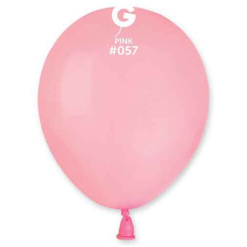 50PK 5in PINK GEMAR LATEX