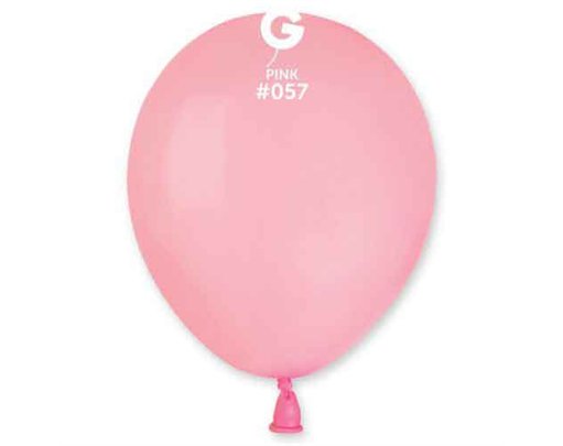 50PK 5in PINK GEMAR LATEX