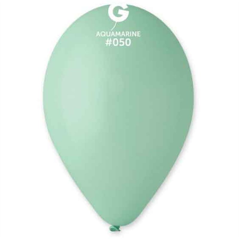 50PK 12in AQUAMARINE GEMAR LATEX