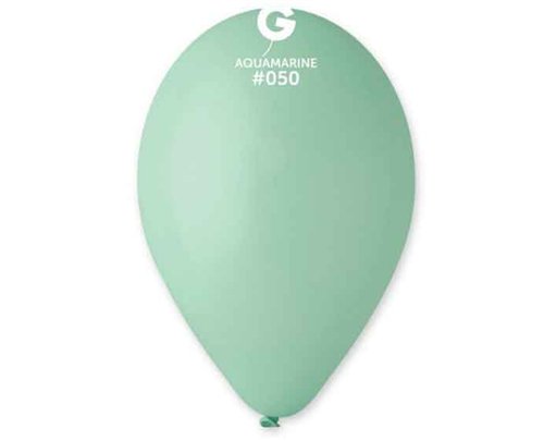 50PK 12in AQUAMARINE GEMAR LATEX