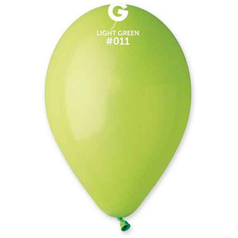 50PK 12in LIGHT GREEN GEMAR LATEX