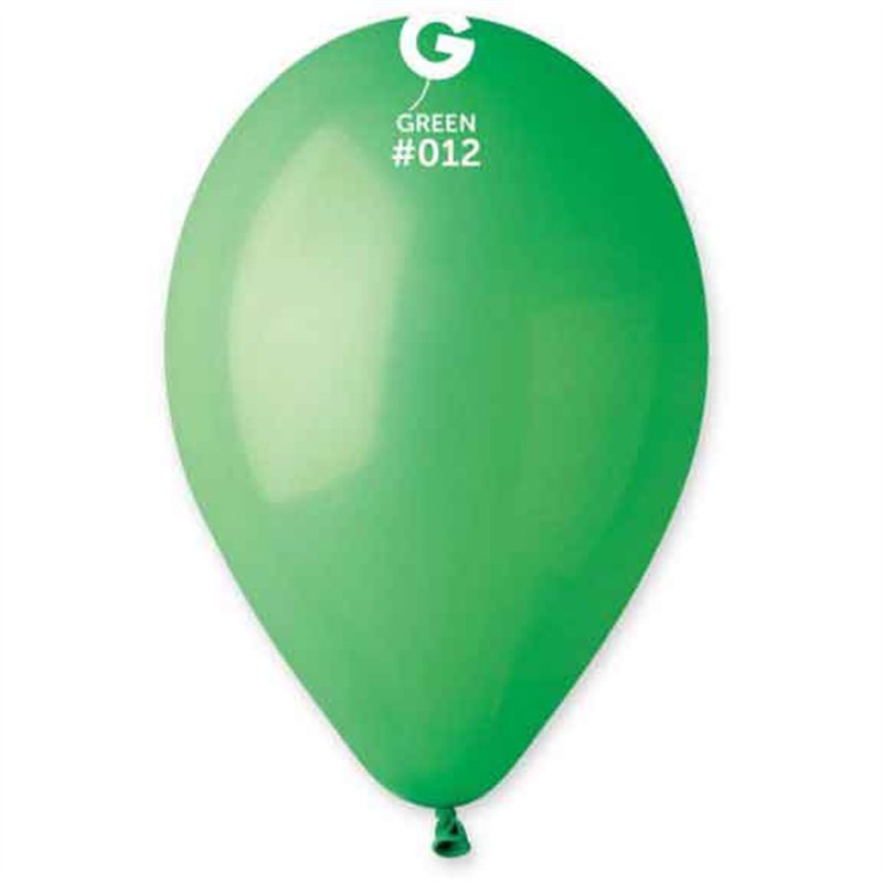 50PK 12in GREEN GEMAR LATEX