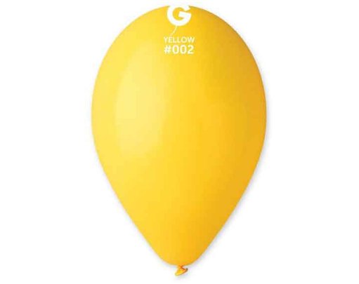 50PK 12in YELLOW GEMAR LATEX