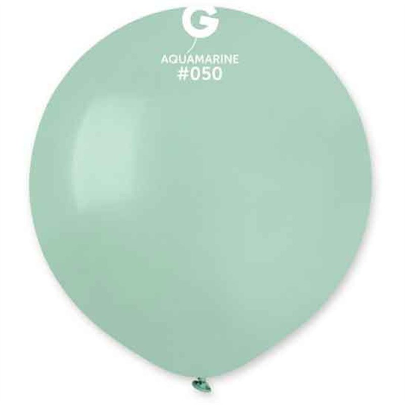 25PK 19in AQUAMARINE GEMAR LATEX