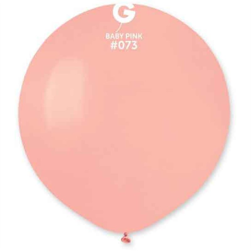 25PK 19in BABY PINK GEMAR LATEX