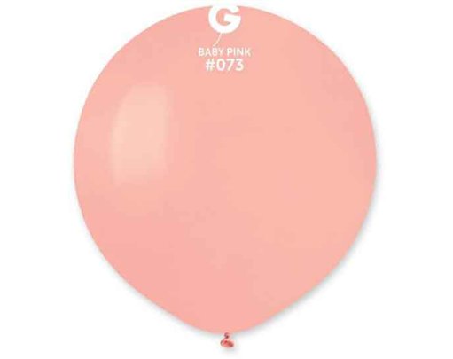 25PK 19in BABY PINK GEMAR LATEX