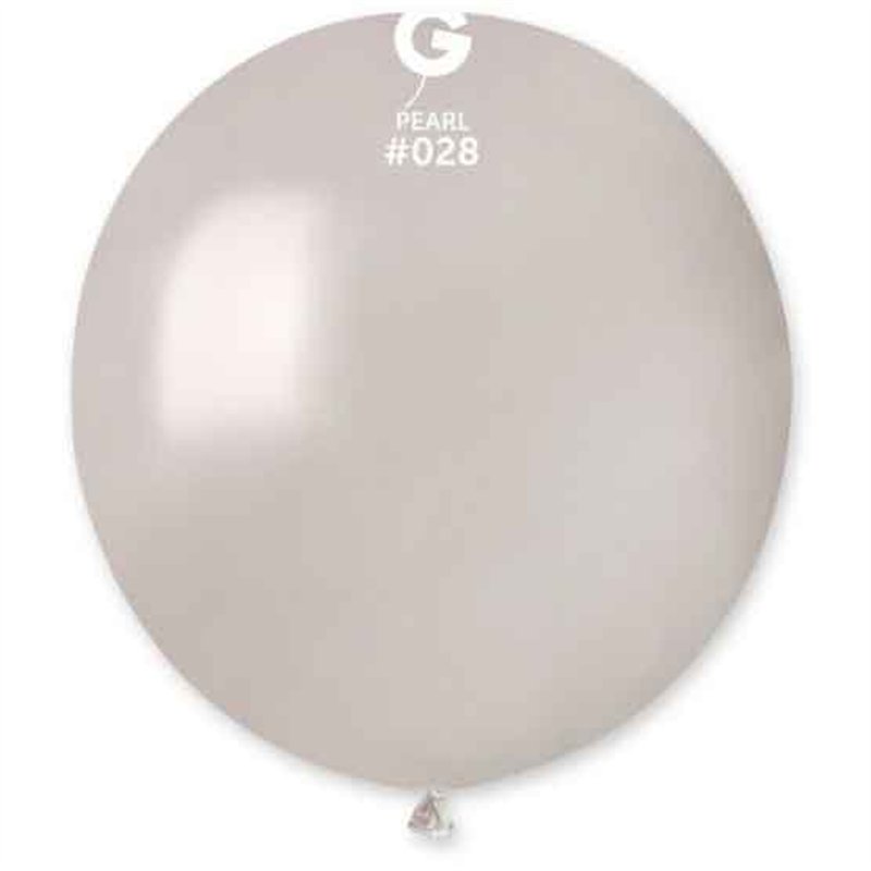 25PK 19in METALLIC PEARL GEMAR LATEX
