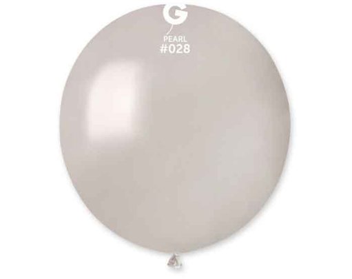25PK 19in METALLIC PEARL GEMAR LATEX