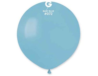 25PK 19in BABY BLUE GEMAR LATEX
