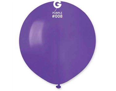 25PK 19in PURPLE GEMAR LATEX