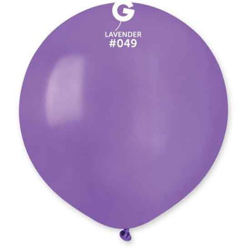 25PK 19in LAVENDER GEMAR LATEX