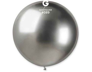 1PK 30in SHINY SILVER GEMAR LATEX
