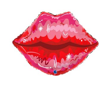 26in RED LIPS FOIL BALLOON