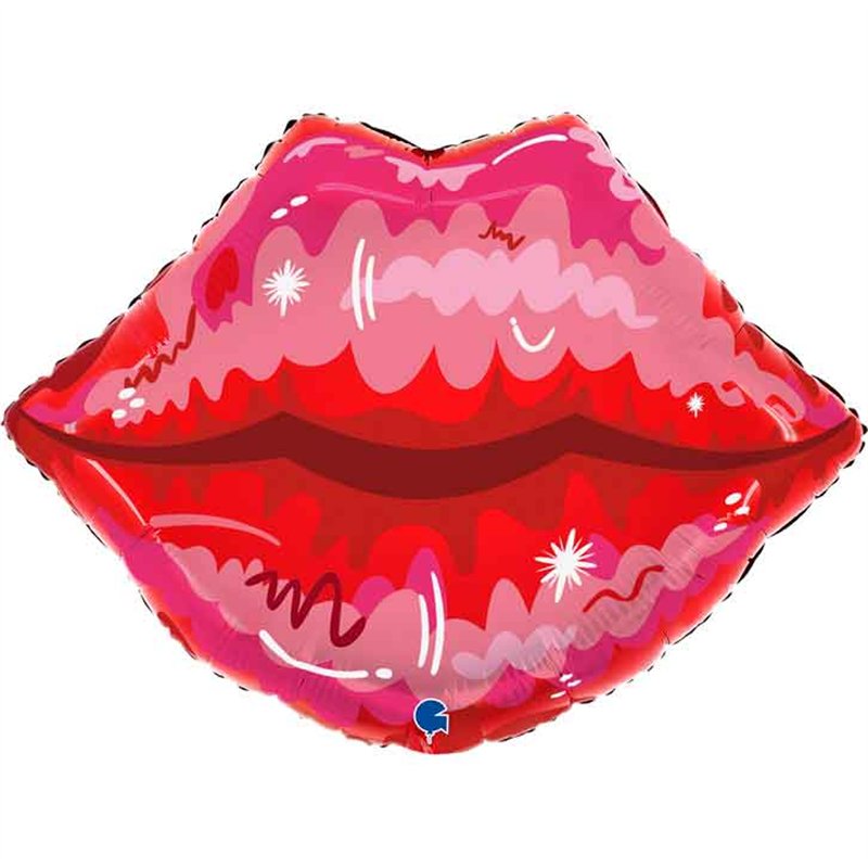 26in RED LIPS FOIL BALLOON
