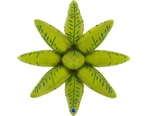27in DECO-TROPICAL LEAVES AIR FILL FOIL BALLOON